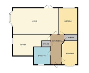 2beds- Detached Bungalow, Nottingham